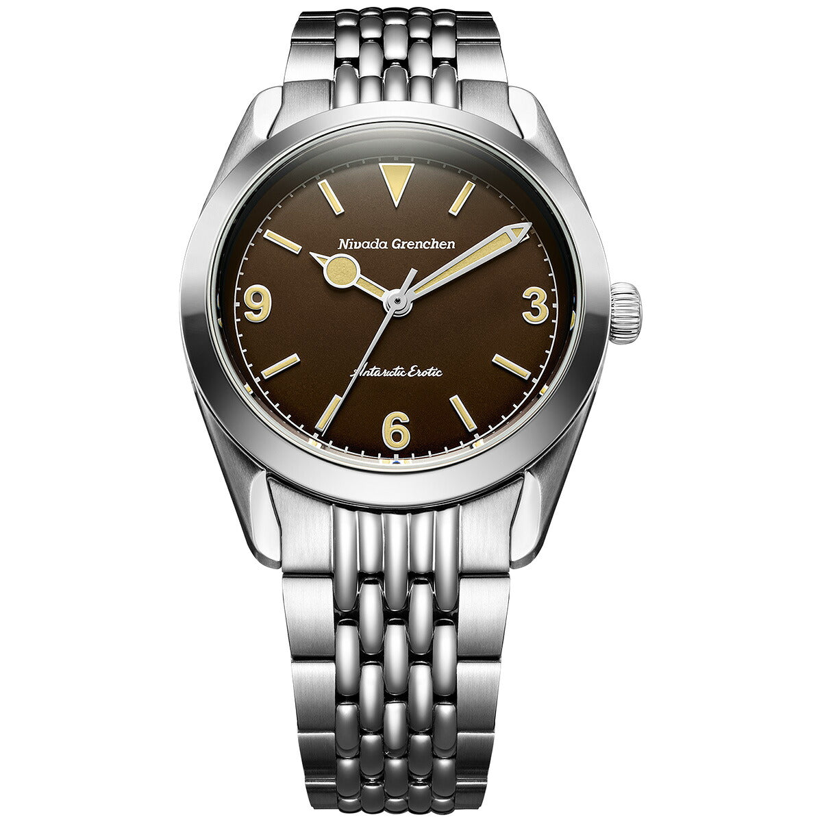 ニバダ グレンヒェン NIVADA GRENCHEN ANTARCTIC EROTIC COLLECTION BROWN 腕時計 メンズ 手巻き 320693M04【60回分割手数料無料！】
