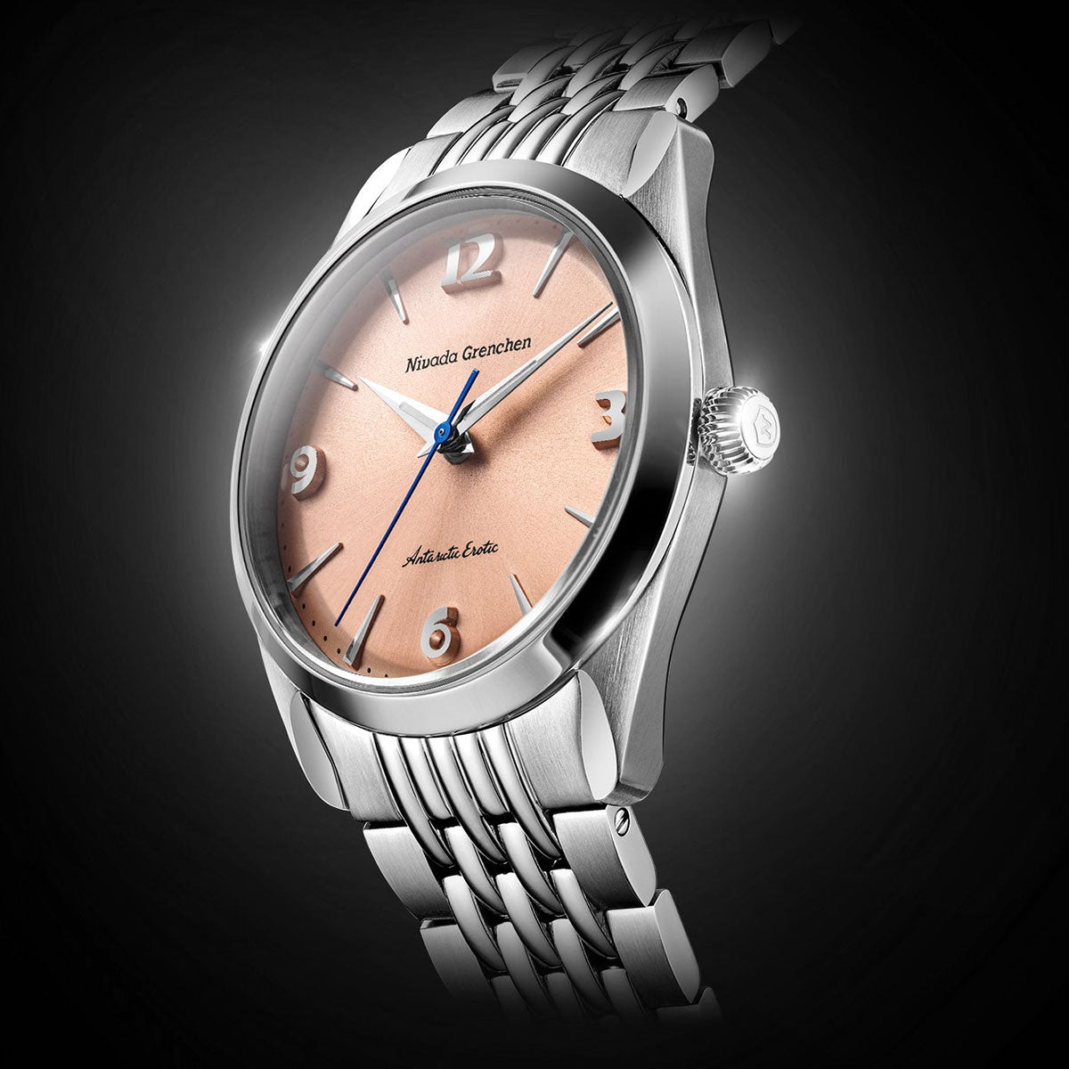 ニバダ グレンヒェン NIVADA GRENCHEN ANTARCTIC EROTIC COLLECTION SALMON 腕時計 メンズ 手巻き 320695M04【60回分割手数料無料！】