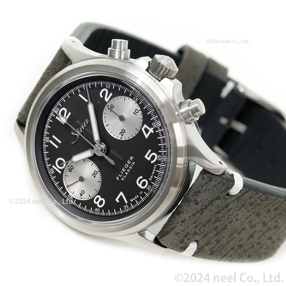 【60回分割手数料無料！】Sinn ジン 356.FLIEGER.KLASSIK.JUB 自動巻き 腕時計 メンズ クロノグラフ ボアレザーストラップ ドイツ製