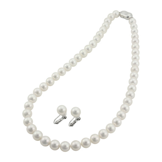 パール ネックレス&イヤリング 8~8.5mm 3PLGGC80E GGC鑑別書付