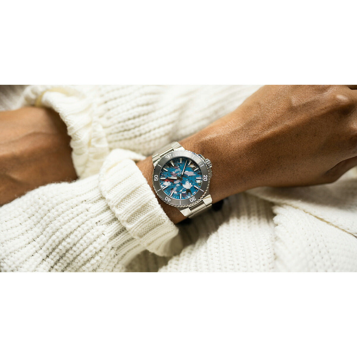 【60回分割手数料無料！】オリス ORIS アクイスデイト キャリバー400 アップサイクル AQUIS DATE ダイバーズウォッチ 腕時計 メンズ 自動巻き 01 400 7790 4150-07 8 23 02PEB