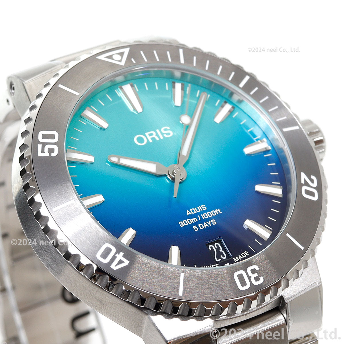 【60回分割手数料無料！】オリス ORIS アクイス グレートバリアリーフ リミテッドエディション IV AQUIS ダイバーズウォッチ 腕時計 メンズ 自動巻き 01 400 7790 4185-Set【2024 新作】