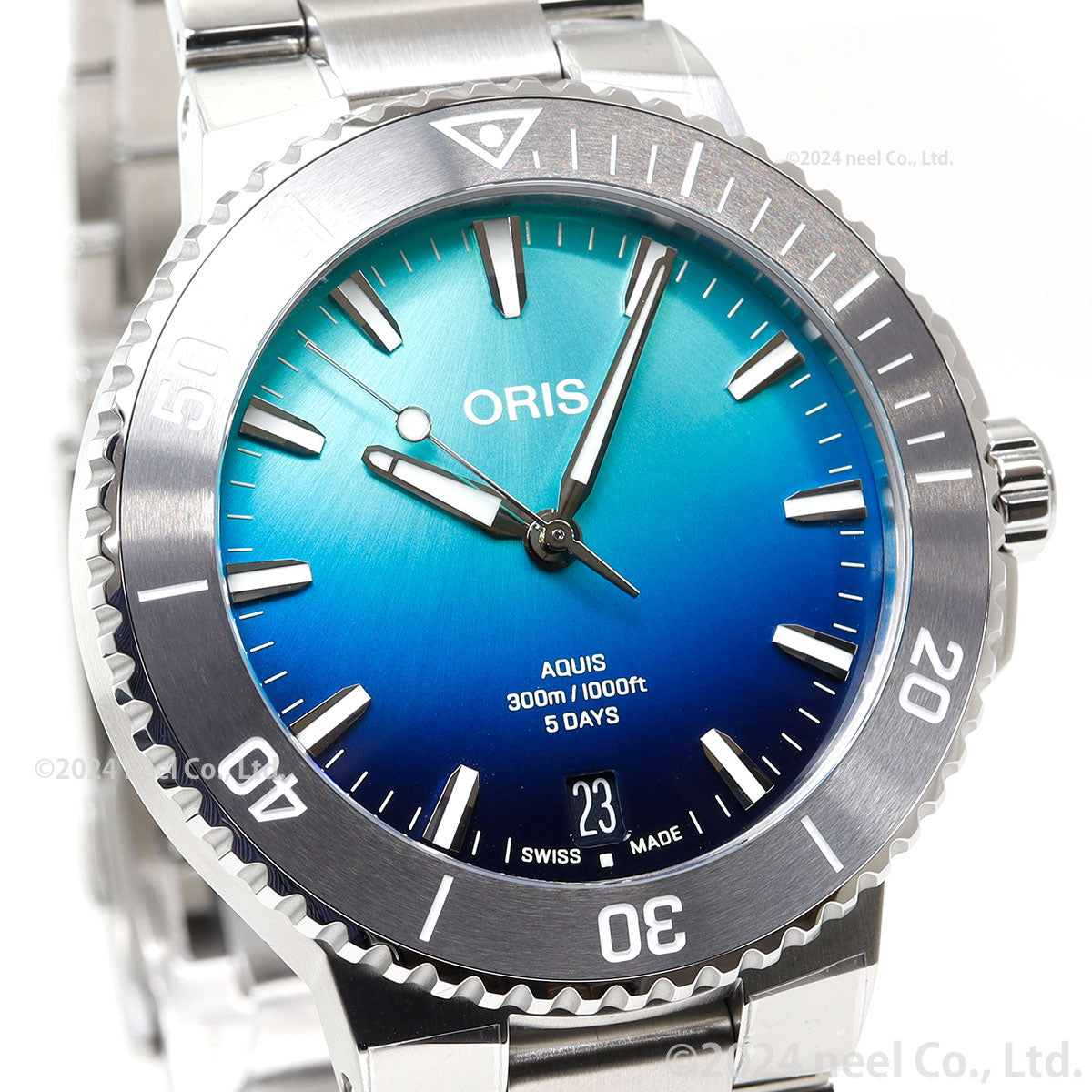 【60回分割手数料無料！】オリス ORIS アクイス グレートバリアリーフ リミテッドエディション IV AQUIS ダイバーズウォッチ 腕時計 メンズ 自動巻き 01 400 7790 4185-Set【2024 新作】