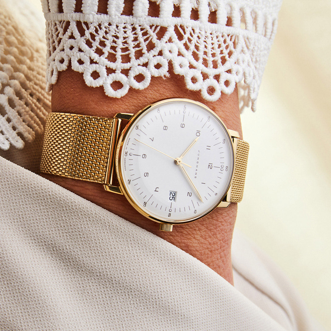 ユンハンス JUNGHANS Max Bill Quarz マックス ビル クオーツ 腕時計 レディース 47 7452 46【60回分割手数料無料！】