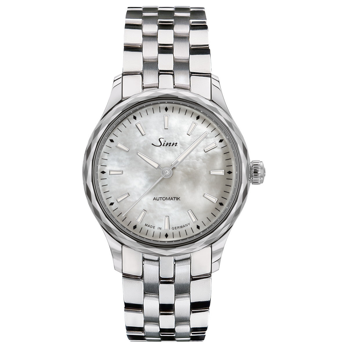 Sinn ジン 534 Mother-of-Pearl W 自動巻 腕時計 Classic Timepieces Ladies Watches クラシック レディース ステンレスバンド ドイツ製【60回分割手数料無料！】