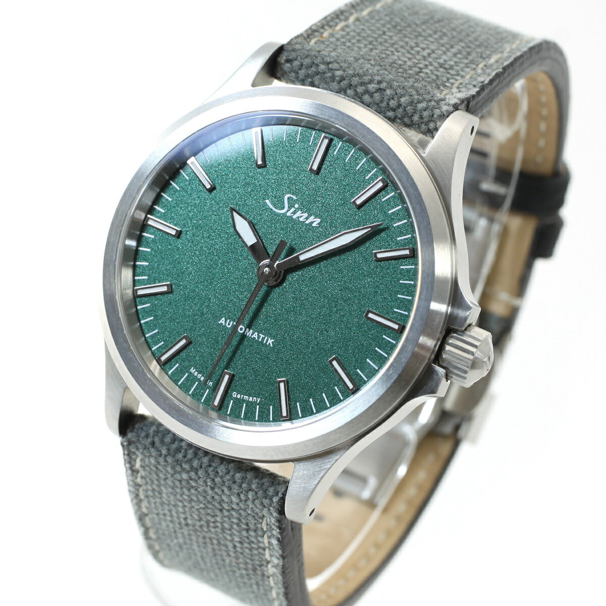 【60回分割手数料無料！】Sinn ジン 556 Emerald Green 自動巻き 腕時計 メンズ Instrument Watches インストゥルメント ウォッチ エメラルドグリーン キャンバスレザーストラップ ドイツ製