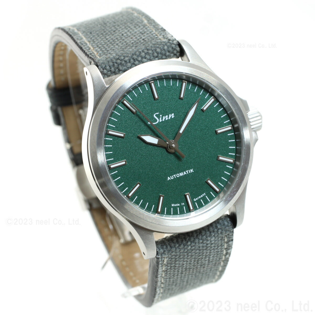 【60回分割手数料無料！】Sinn ジン 556 Emerald Green 自動巻き 腕時計 メンズ Instrument Watches インストゥルメント ウォッチ エメラルドグリーン キャンバスレザーストラップ ドイツ製