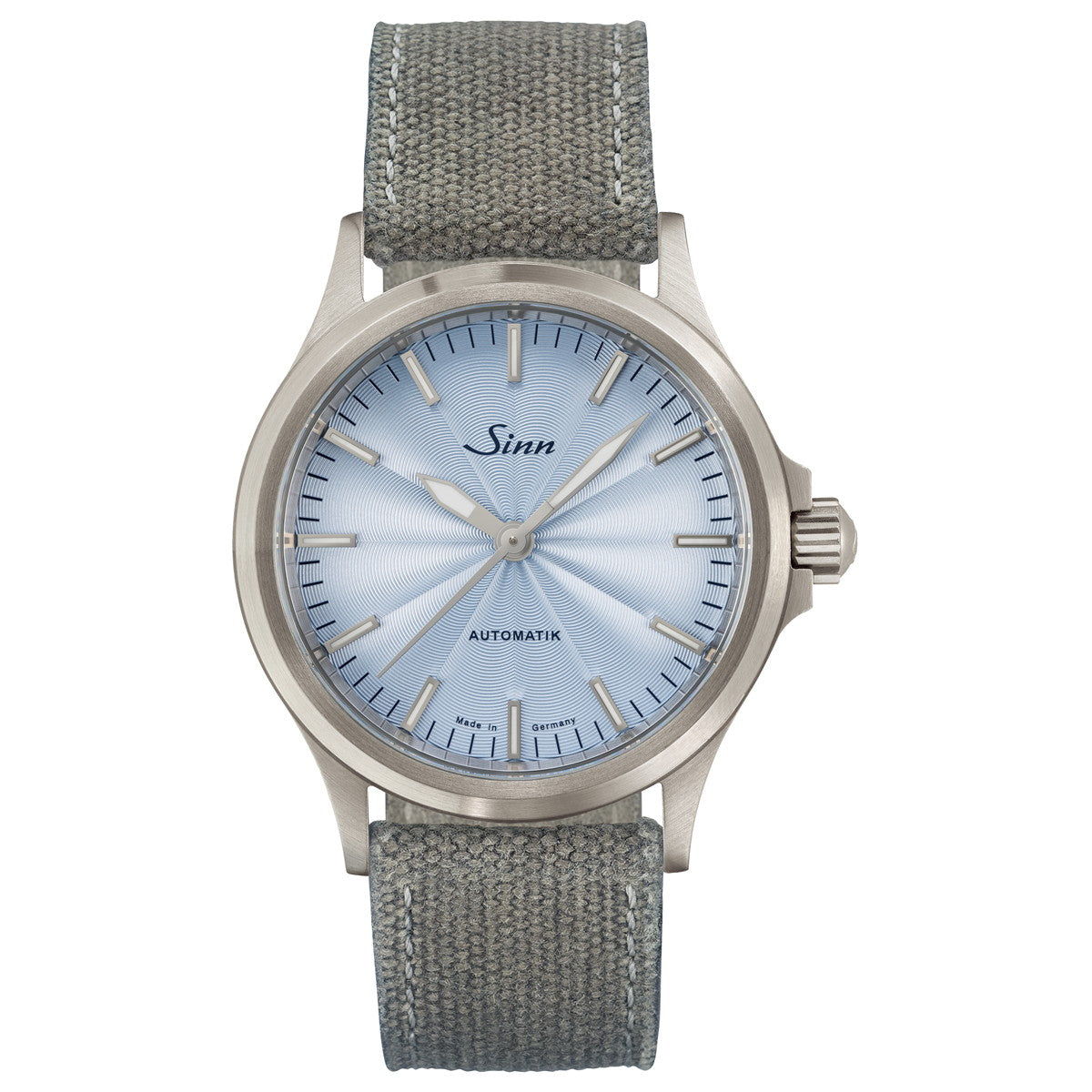 Sinn ジン 556 Ice Blue 自動巻き 世界限定300本 腕時計 メンズ レディース Pilot Watches パイロットウォッチ キャンバスレザーストラップ グレー ドイツ製