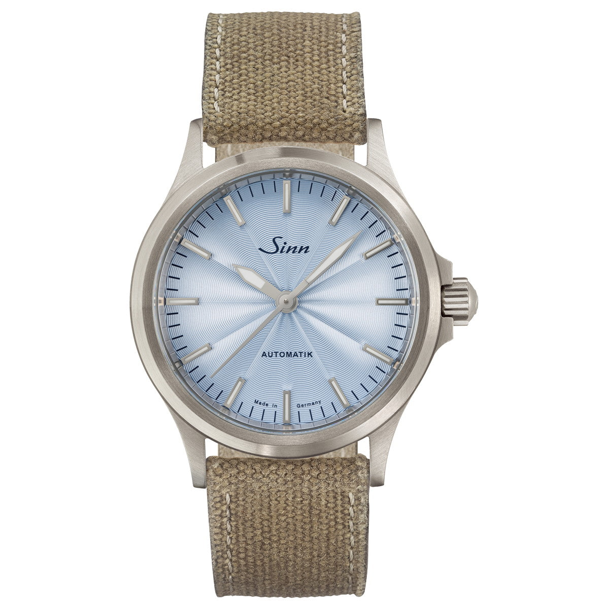 Sinn ジン 556 Ice Blue 自動巻き 世界限定300本 腕時計 メンズ レディース Pilot Watches パイロットウォッチ キャンバスレザーストラップ サンドカラー ドイツ製