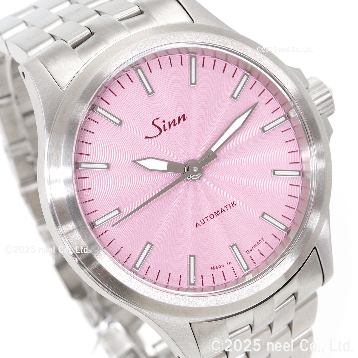 Sinn ジン 556 Mauve 自動巻き 世界限定300本 腕時計 Pilot Watches パイロットウォッチ 5連ブレスレット ドイツ製【60回分割手数料無料！】