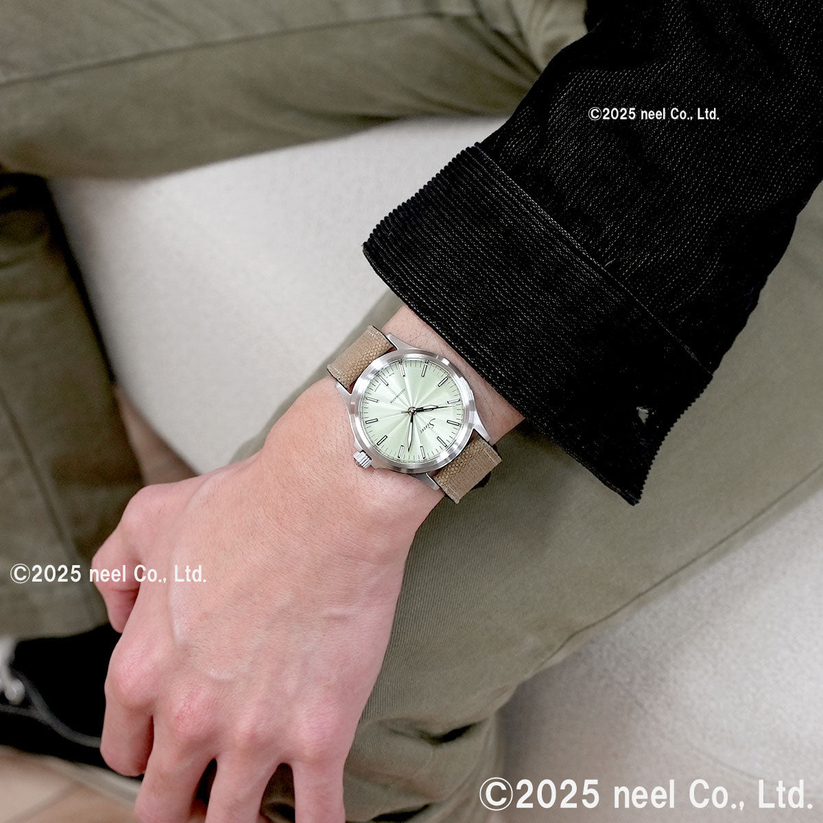 Sinn ジン 556 Sage 自動巻き 限定 腕時計 Pilot Watches パイロットウォッチ キャンバスレザーストラップ グレー ドイツ製【60回分割手数料無料！】