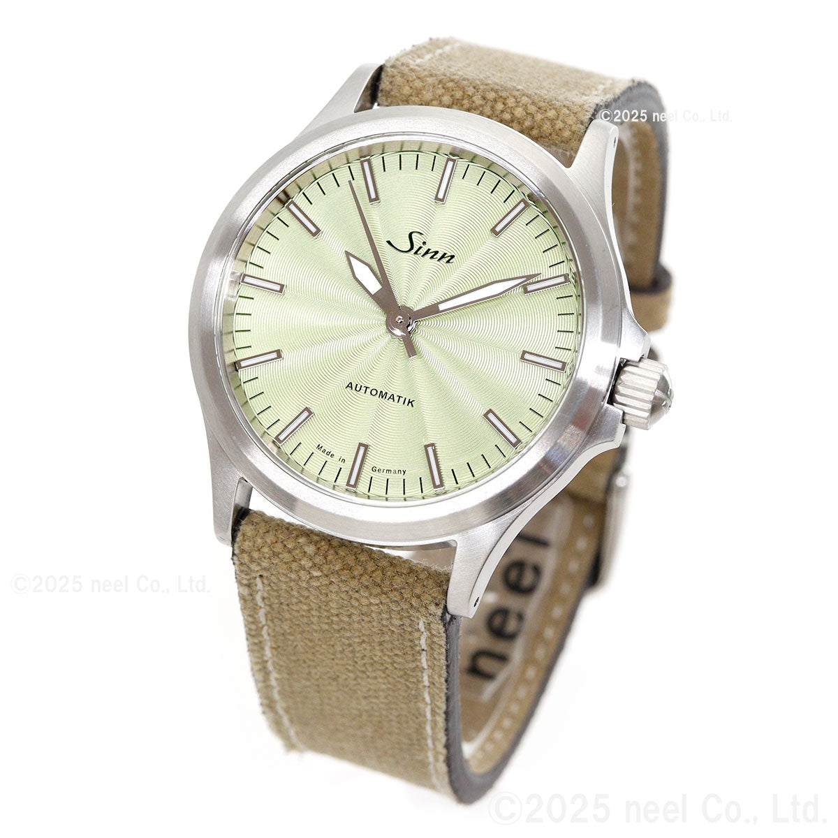 Sinn ジン 556 Sage 自動巻き 限定 腕時計 Pilot Watches パイロットウォッチ キャンバスレザーストラップ グレー ドイツ製【60回分割手数料無料！】