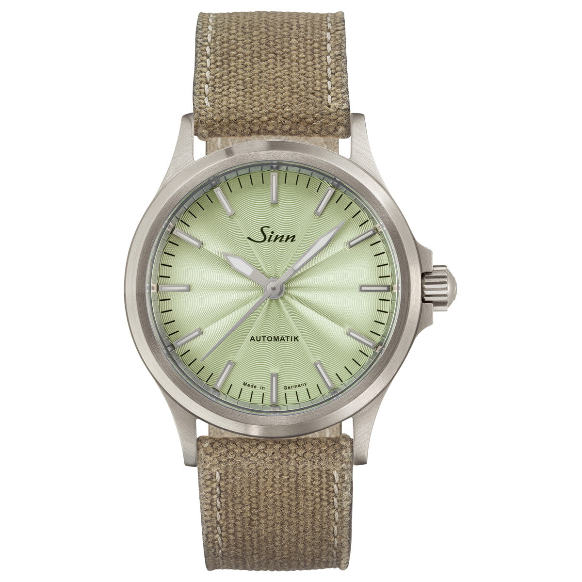 Sinn ジン 556 Sage 自動巻き 世界限定300本 腕時計 メンズ レディース Pilot Watches パイロットウォッチ キャンバスレザーストラップ サンドカラー ドイツ製