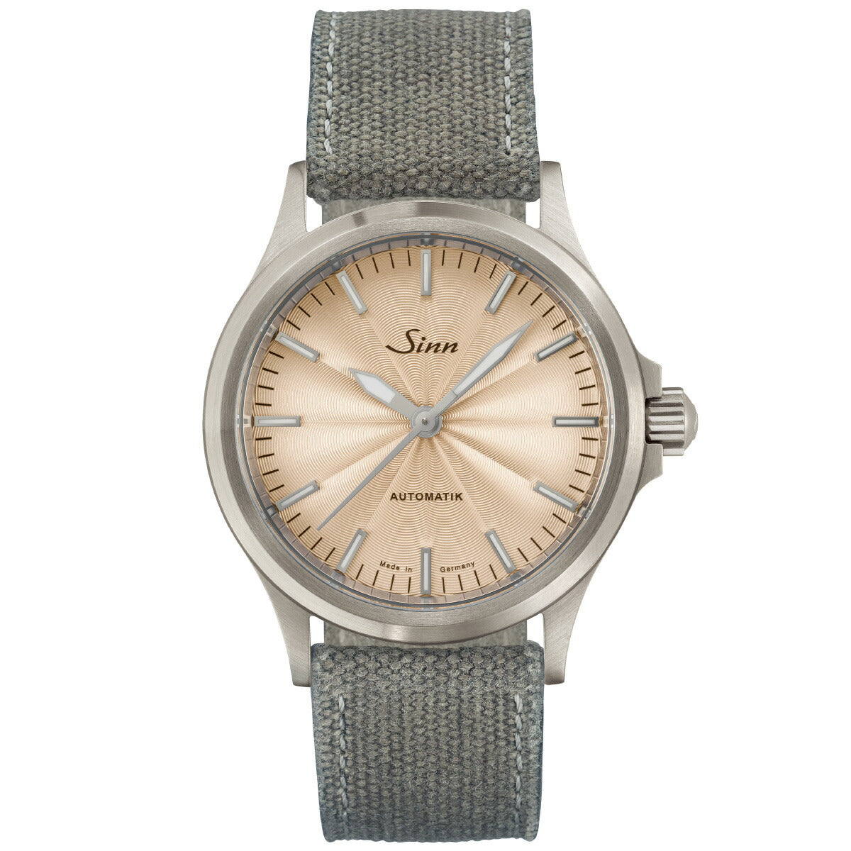 Sinn ジン 556 Sand 自動巻き 限定 腕時計 Pilot Watches パイロットウォッチ キャンバスレザーストラップ グレー ドイツ製【2025 新作】【60回分割手数料無料！】
