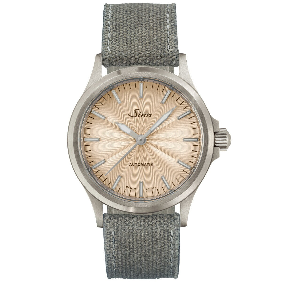 Sinn ジン 556 Sand 自動巻き 限定 腕時計 Pilot Watches パイロットウォッチ キャンバスレザーストラップ グレー ドイツ製【60回分割手数料無料！】