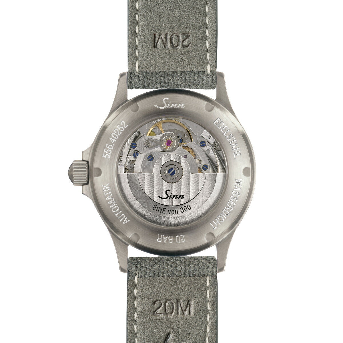 Sinn ジン 556 Sand 自動巻き 限定 腕時計 Pilot Watches パイロットウォッチ キャンバスレザーストラップ グレー ドイツ製【2025 新作】【60回分割手数料無料！】