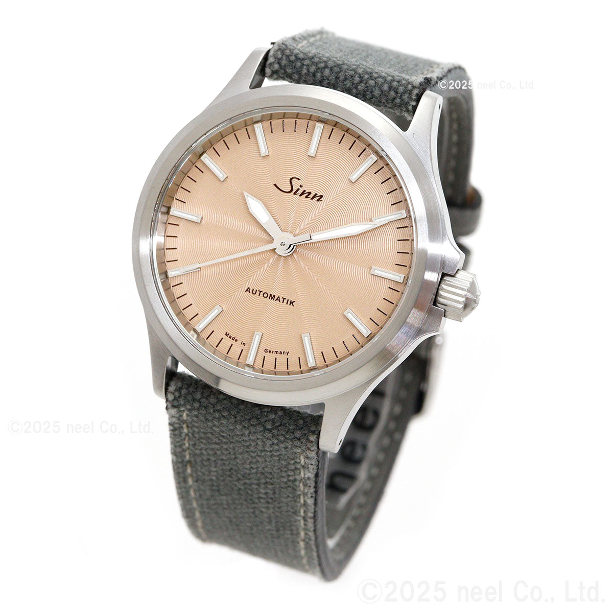 Sinn ジン 556 Sand 自動巻き 限定 腕時計 Pilot Watches パイロットウォッチ キャンバスレザーストラップ グレー ドイツ製【60回分割手数料無料！】