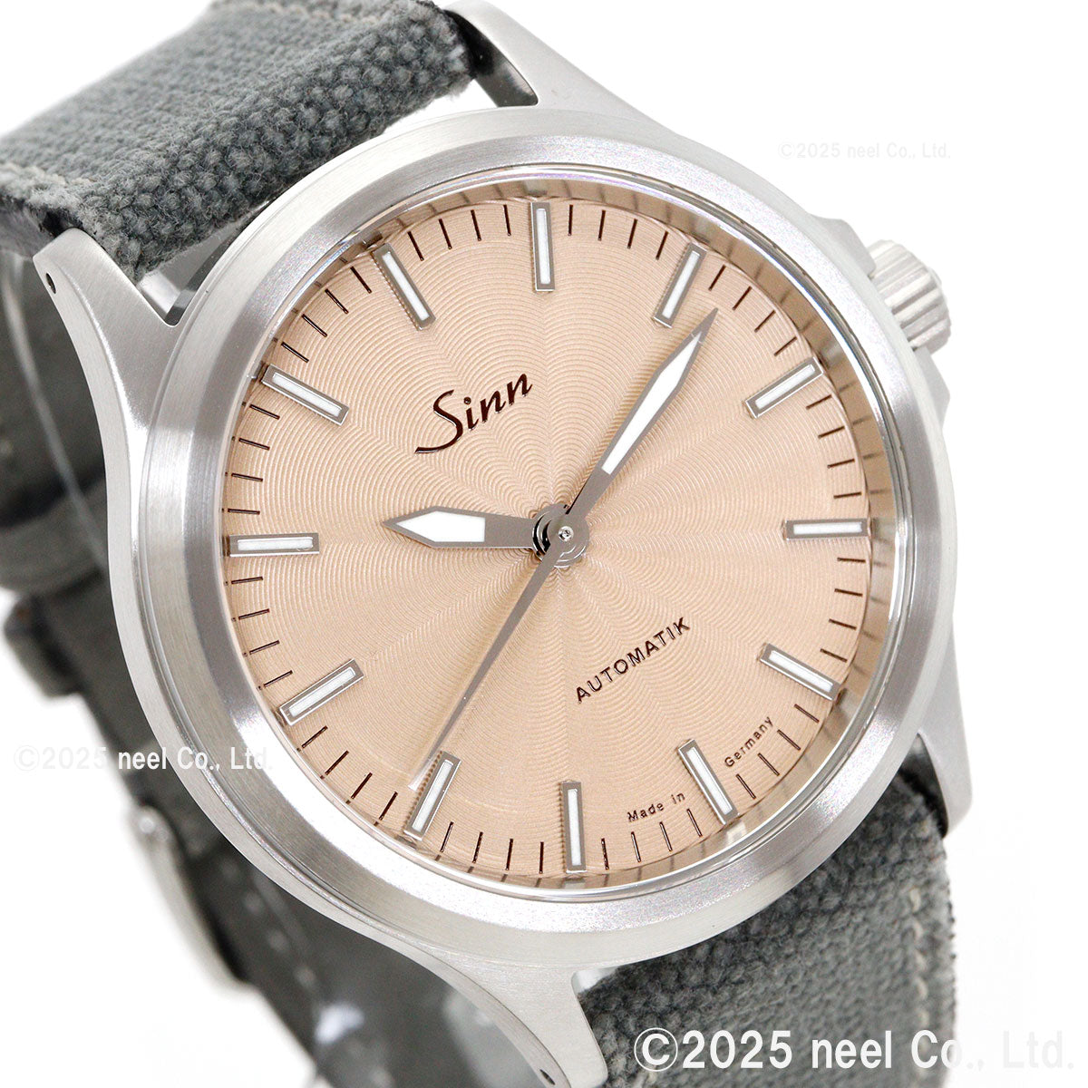 Sinn ジン 556 Sand 自動巻き 限定 腕時計 Pilot Watches パイロットウォッチ キャンバスレザーストラップ グレー ドイツ製【60回分割手数料無料！】