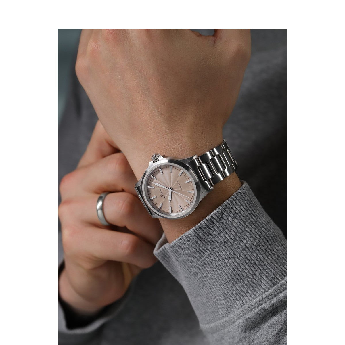 Sinn ジン 556 Sand 自動巻き 世界限定300本 腕時計 メンズ レディース Pilot Watches パイロットウォッチ ファインアジャスト付きブレスレット ドイツ製