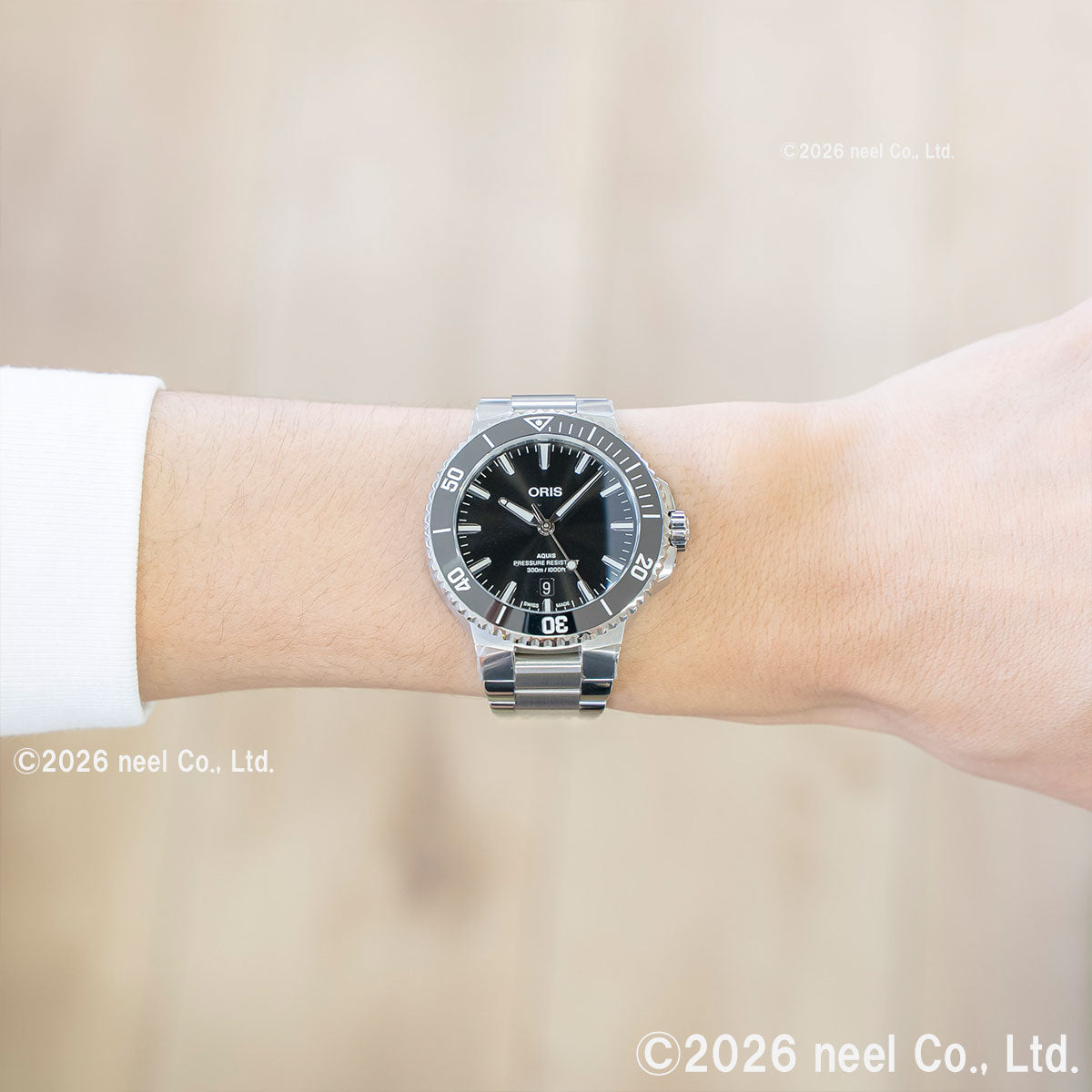 オリス ORIS アクイスデイト AQUIS DATE ダイバーズウォッチ 腕時計 メンズ 自動巻き 01 733 7787 4154-07 8 22 04PEB【60回分割手数料無料！】
