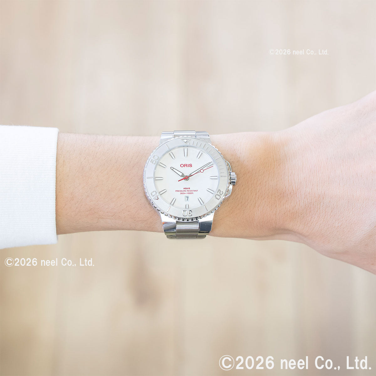 オリス ORIS アクイス ジャパンリミテッドエディション AQUIS JAPAN LIMITED EDITION 腕時計 自動巻 01 733 7789 4111-Set【60回分割手数料無料！】