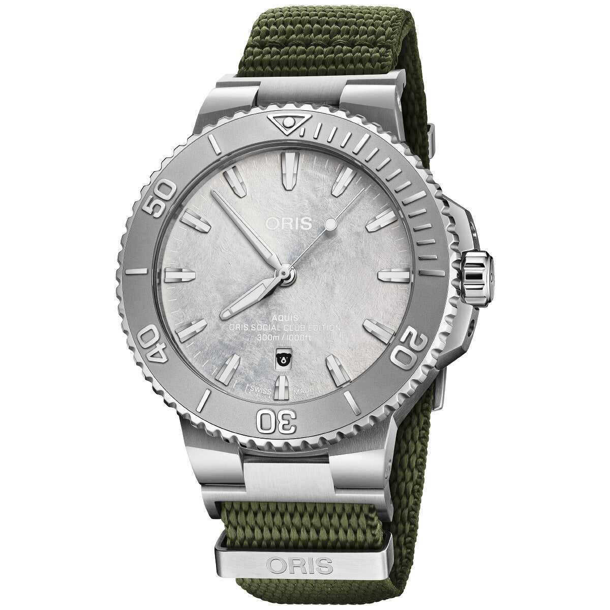 オリス ORIS アクイス ソーシャルクラブ エディション 2 AQUIS 腕時計 自動巻き 世界限定500本 01 733 7789 4121-Set【2026 新作】【60回分割手数料無料！】