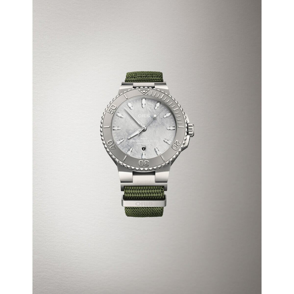 オリス ORIS アクイス ソーシャルクラブ エディション 2 AQUIS 腕時計 自動巻き 世界限定500本 01 733 7789 4121-Set【2026 新作】【60回分割手数料無料！】