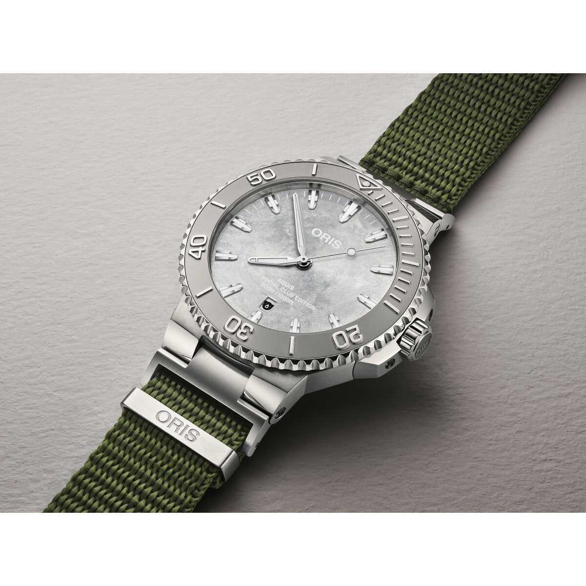 オリス ORIS アクイス ソーシャルクラブ エディション 2 AQUIS 腕時計 自動巻き 世界限定500本 01 733 7789 4121-Set【2026 新作】【60回分割手数料無料！】
