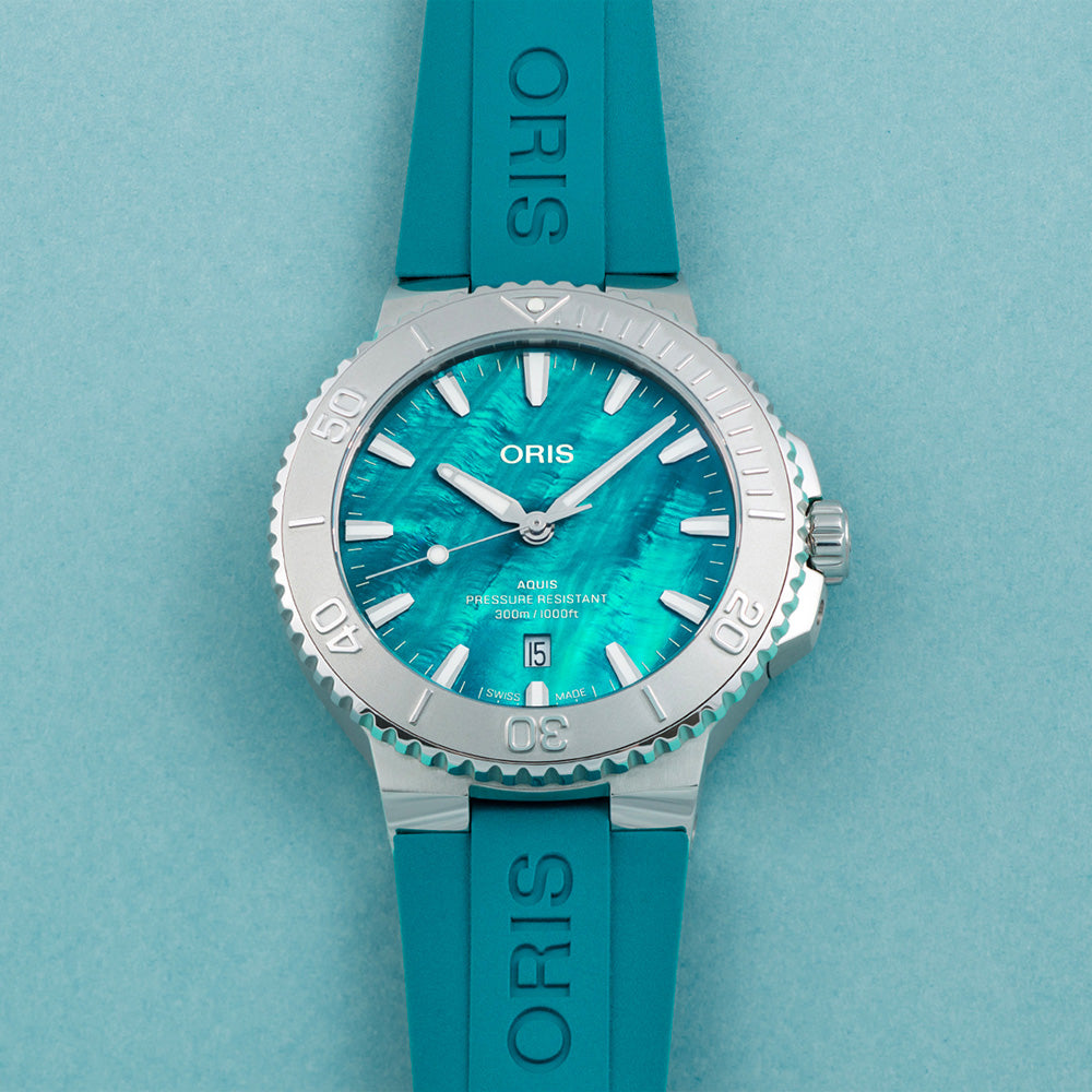 オリス ORIS アクイスデイト ニューヨークハーバー リミテッドエディション II 腕時計 メンズ 限定 01 733 7789 4187-Set【60回分割手数料無料！】