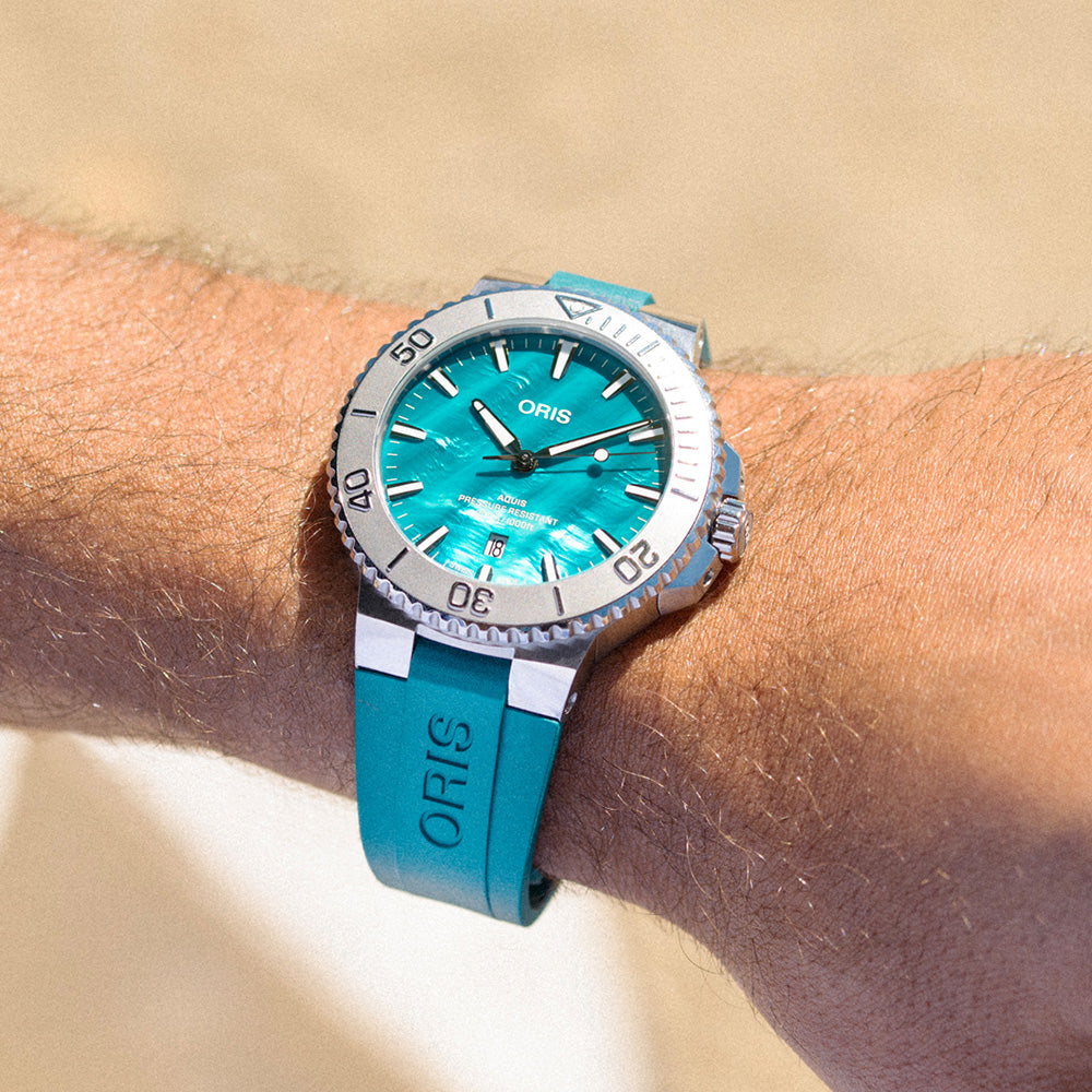 オリス ORIS アクイスデイト ニューヨークハーバー リミテッドエディション II 腕時計 メンズ 限定 01 733 7789 4187-Set【60回分割手数料無料！】