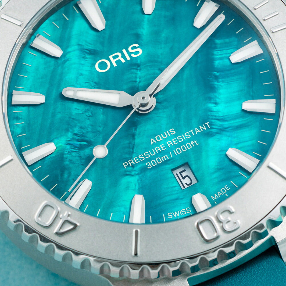 オリス ORIS アクイスデイト ニューヨークハーバー リミテッドエディション II 腕時計 メンズ 限定 01 733 7789 4187-Set【60回分割手数料無料！】