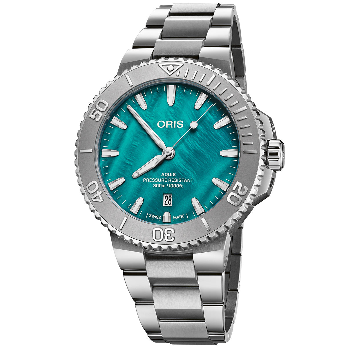 オリス ORIS アクイスデイト ニューヨークハーバー リミテッドエディション II 腕時計 メンズ 限定 01 733 7789 4187-Set【60回分割手数料無料！】