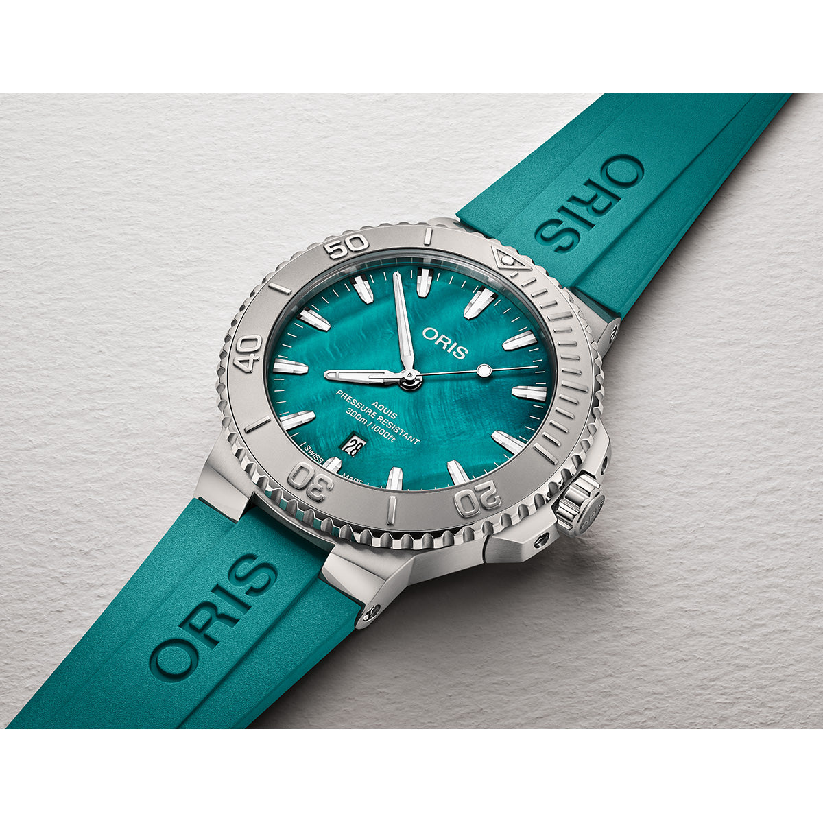 オリス ORIS アクイスデイト ニューヨークハーバー リミテッドエディション II 腕時計 メンズ 限定 01 733 7789 4187-Set【60回分割手数料無料！】