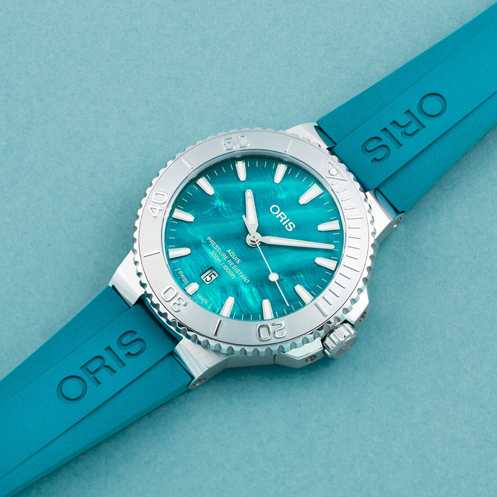 オリス ORIS アクイスデイト ニューヨークハーバー リミテッドエディション II 腕時計 メンズ 限定 01 733 7789 4187-Set【60回分割手数料無料！】