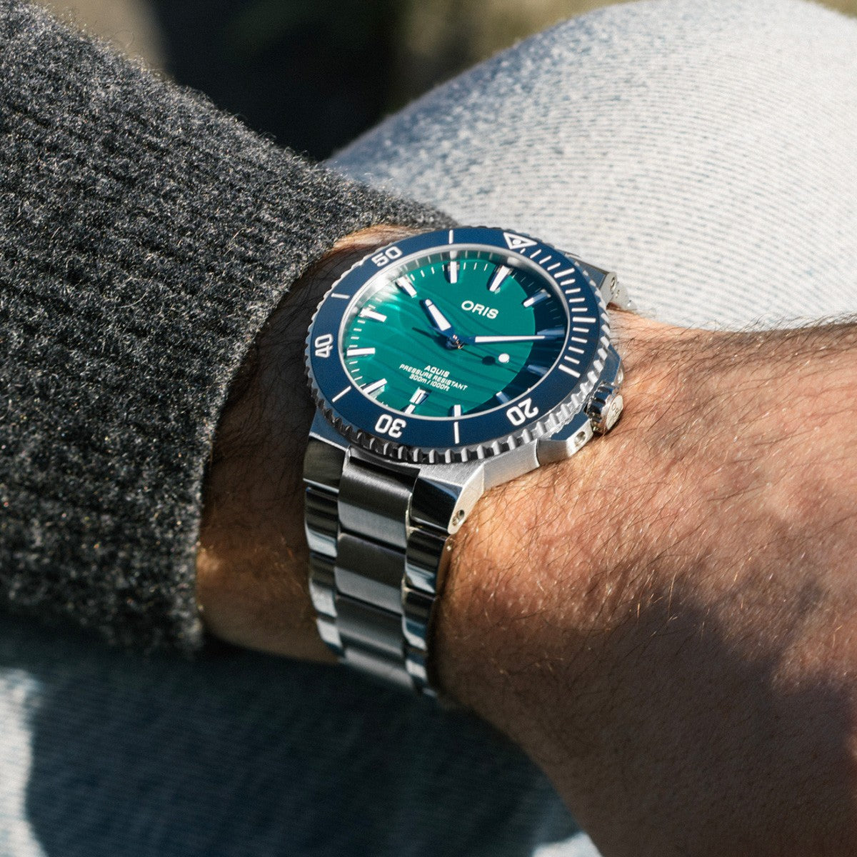 オリス ORIS 長江スナメリ リミテッドエディション YANGTZE JIANGTUN LIMITED EDITION 腕時計 メンズ 自動巻 限定 01 733 7789 4197-Set【60回分割手数料無料！】