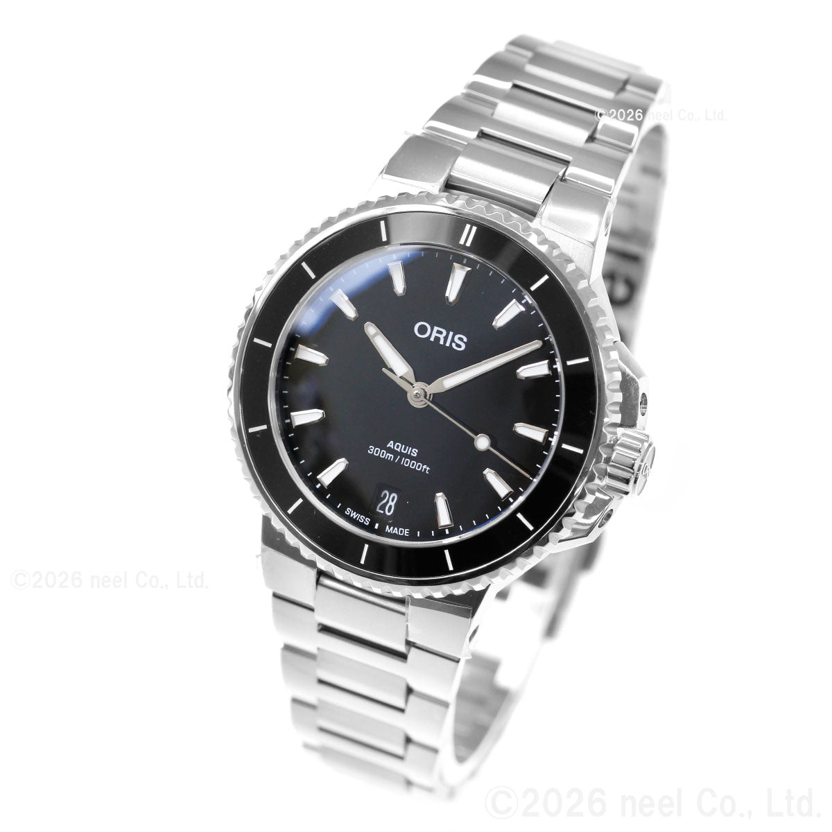 オリス ORIS アクイスデイト AQUIS DATE ダイバーズウォッチ 腕時計 レディース 自動巻き 01 733 7792 4154-07 8 19 05P【60回分割手数料無料！】