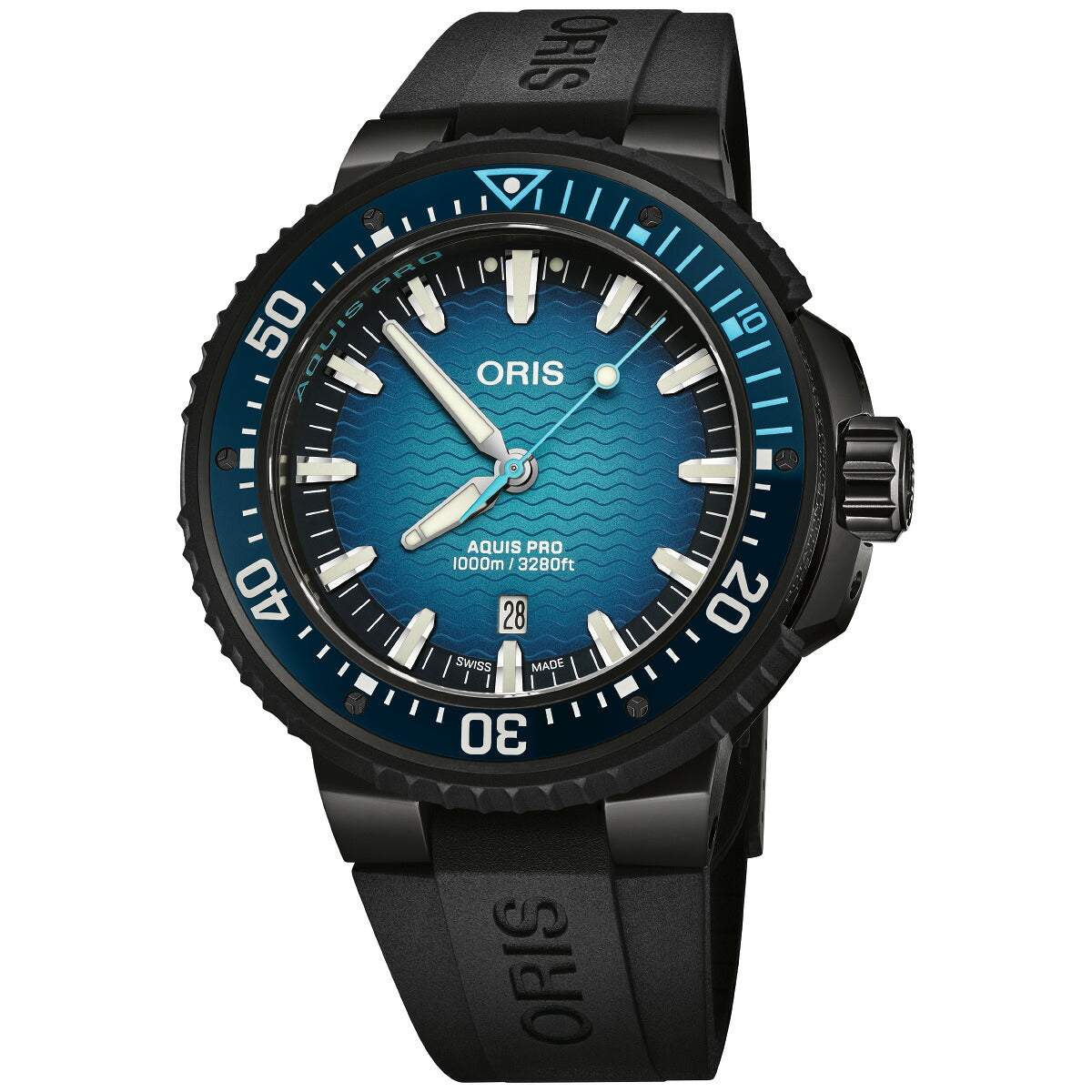 オリス ORIS アクイス プロ 1000M AQUIS PRO ダイバーズウォッチ 腕時計 メンズ 自動巻き 01 733 7801 7255-Set【2025 新作】【60回分割手数料無料！】