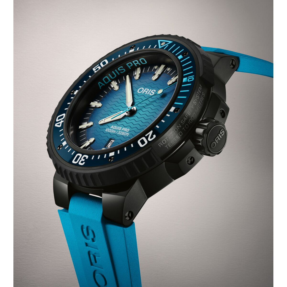 オリス ORIS アクイス プロ 1000M AQUIS PRO ダイバーズウォッチ 腕時計 メンズ 自動巻き 01 733 7801 7255-Set【2025 新作】【60回分割手数料無料！】