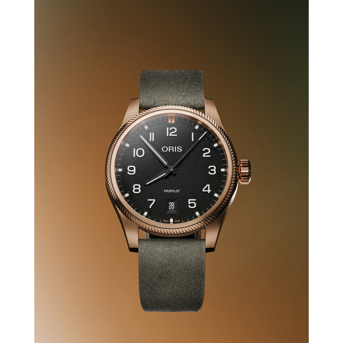 オリス ORIS プロパイロット ブロンズ PROPILOT BRONZE 腕時計 自動巻き 01 733 7805 3164-07 6 2022BRLC【2026 新作】【60回分割手数料無料！】