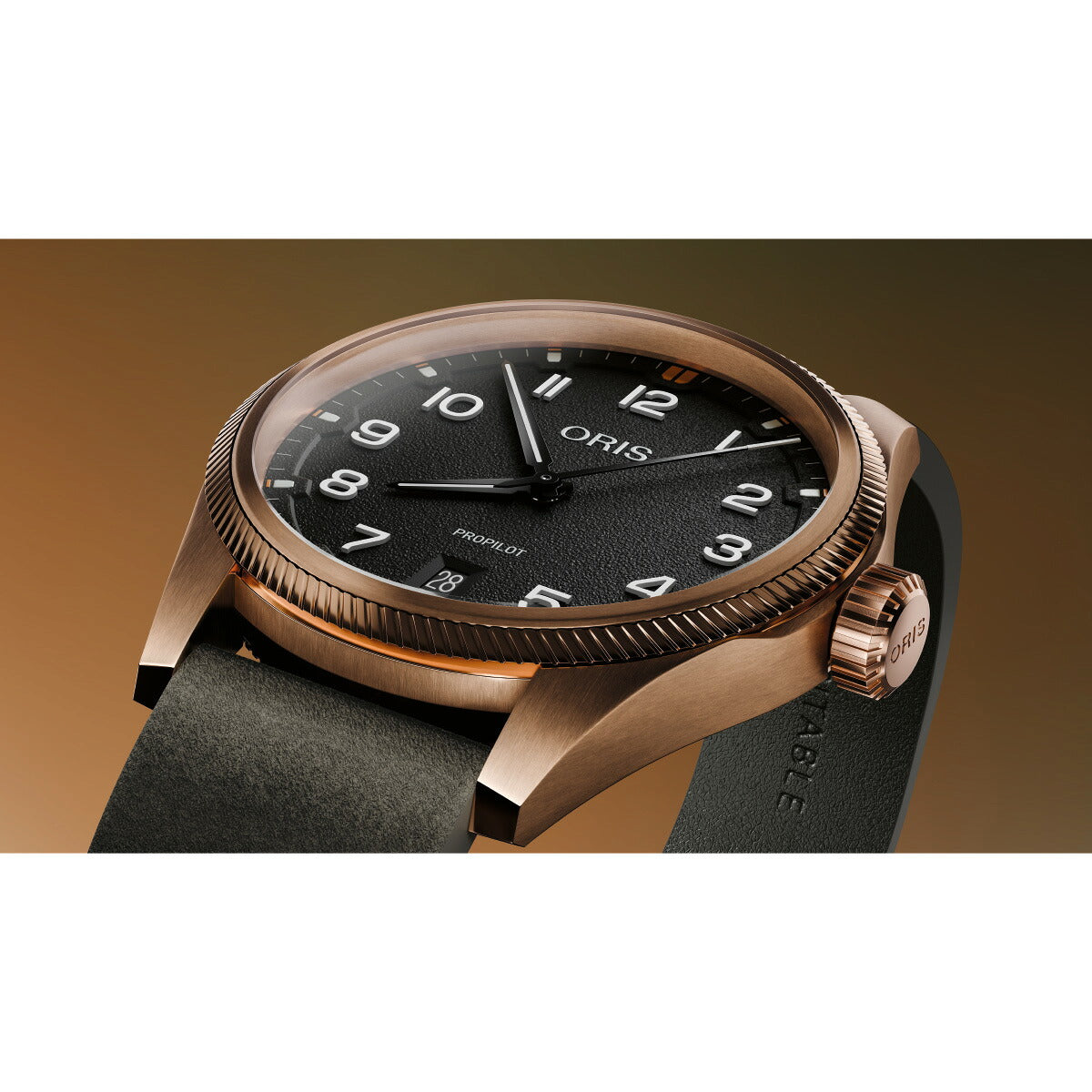 オリス ORIS プロパイロット ブロンズ PROPILOT BRONZE 腕時計 自動巻き 01 733 7805 3164-07 6 2022BRLC【2026 新作】【60回分割手数料無料！】