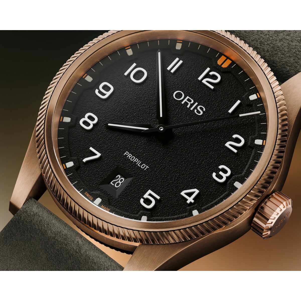 オリス ORIS プロパイロット ブロンズ PROPILOT BRONZE 腕時計 自動巻き 01 733 7805 3164-07 6 2022BRLC【2026 新作】【60回分割手数料無料！】