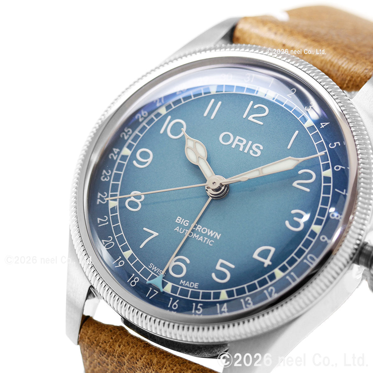 オリス ORIS ビッグクラウン ポインターデイト チェルボボランテ BIG CROWN 腕時計 メンズ 自動巻き 01 754 7779 4065-Set【60回分割手数料無料！】