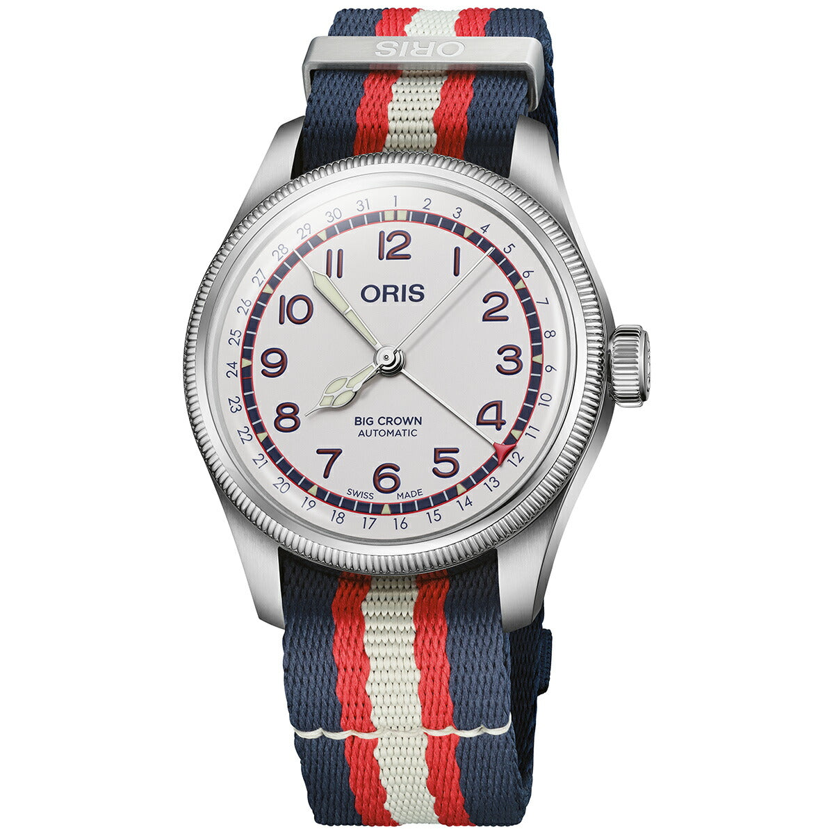 【60回分割手数料無料！】オリス ORIS ビッグクラウン ポインターデイト ハンク・アーロン リミテッドエディション 限定モデル 腕時計 メンズ 自動巻き 01 754 7785 4081-Set