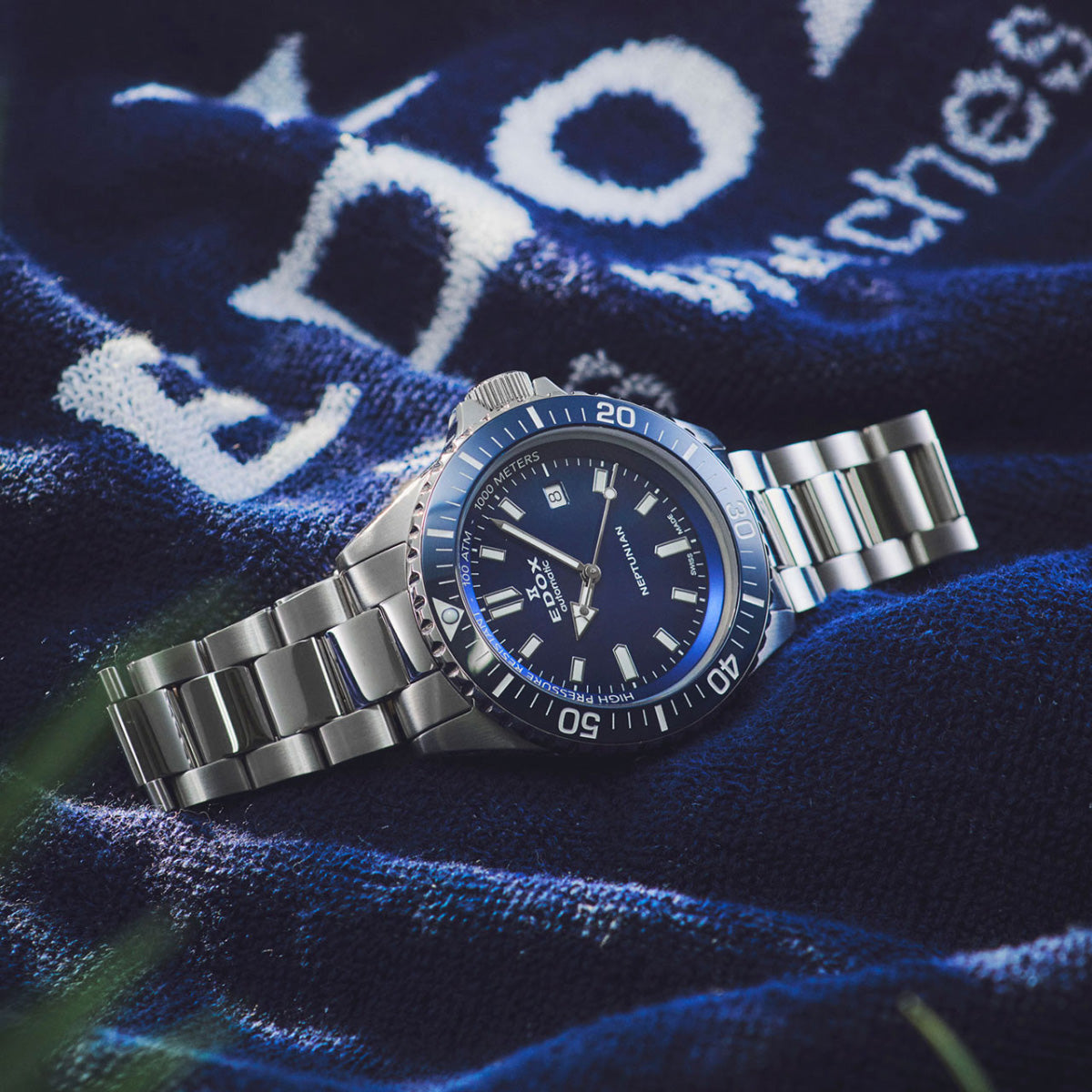 エドックス EDOX ネプチュニアン オートマティック 腕時計 メンズ 自動巻き ダイバーズウォッチ 80120-3BUM-BUF NEPTUNIAN【60回分割手数料無料！】