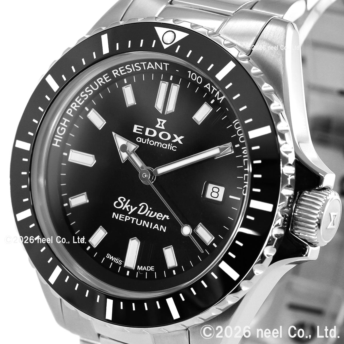 エドックス EDOX ネプチュニアン オートマティック 腕時計 メンズ 自動巻き ダイバーズウォッチ 80120-3NM-NIN NEPTUNIAN【60回分割手数料無料！】
