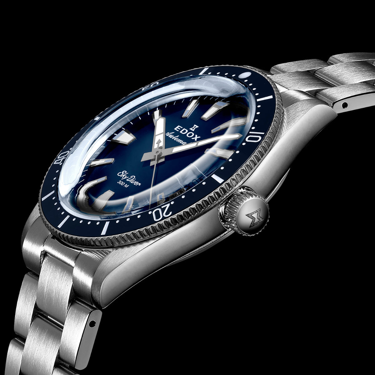エドックス EDOX スカイダイバー デイト オートマティック リミテッドエディション 腕時計 メンズ 自動巻き ミリタリーウォッチ 世界限定600本 80126-3BUM-BUIN SKYDIVER【60回分割手数料無料！】