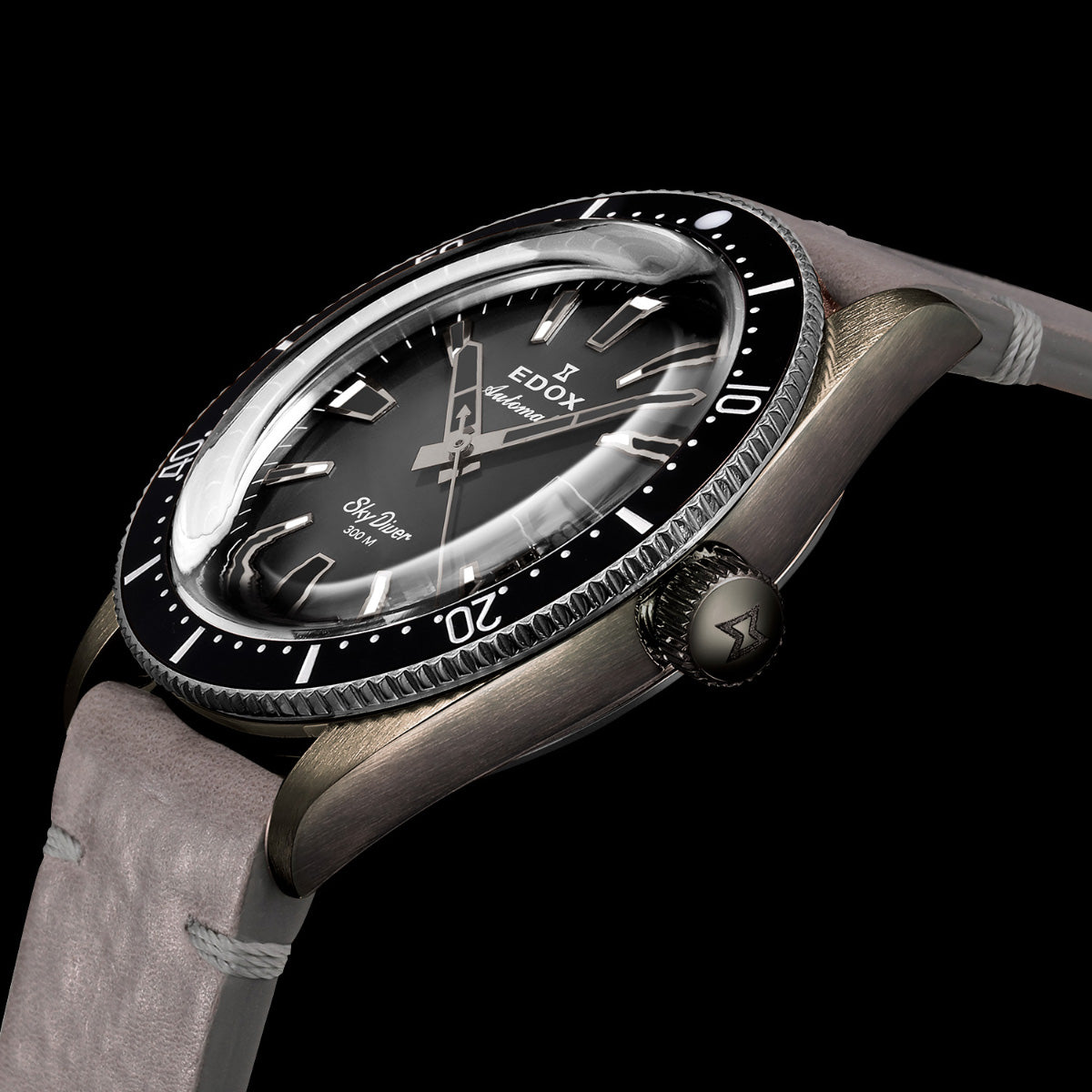 エドックス EDOX スカイダイバー デイト オートマティック リミテッドエディション 腕時計 メンズ 自動巻き ミリタリーウォッチ 世界限定600本 80126-3VIN-GDN SKYDIVER【60回分割手数料無料！】
