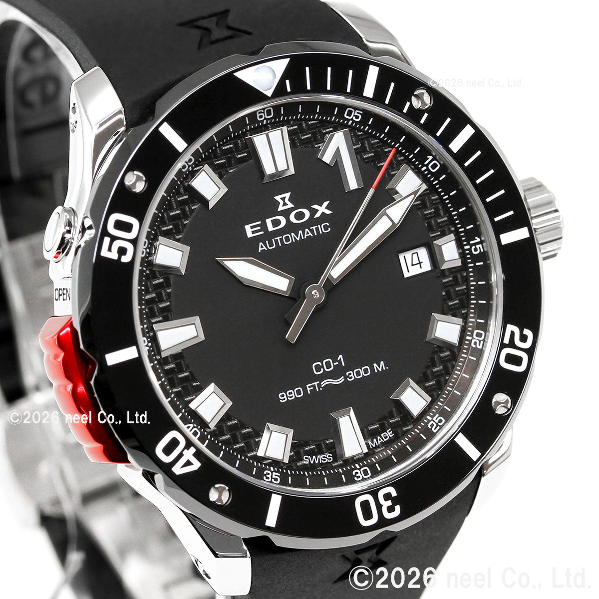 エドックス EDOX クロノオフショア1 ベゼルロック デイト オートマティック 腕時計 メンズ 自動巻き 80137-3NR-CANN CHRONOFFSHORE-1【60回分割手数料無料！】