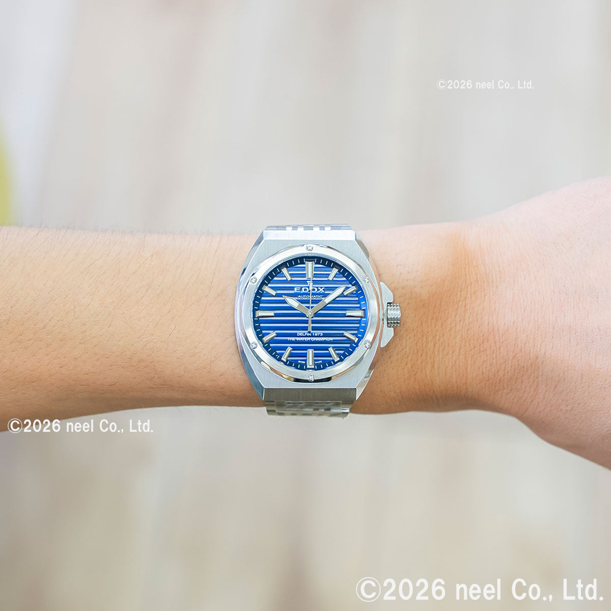 エドックス EDOX デルフィン オリジナル 1973 オートマティック 腕時計 メンズ 自動巻き 80142-3M-BUIN DELFIN THE ORIGINAL 1973 AUTOMATIC【2026 新作】【60回分割手数料無料！】