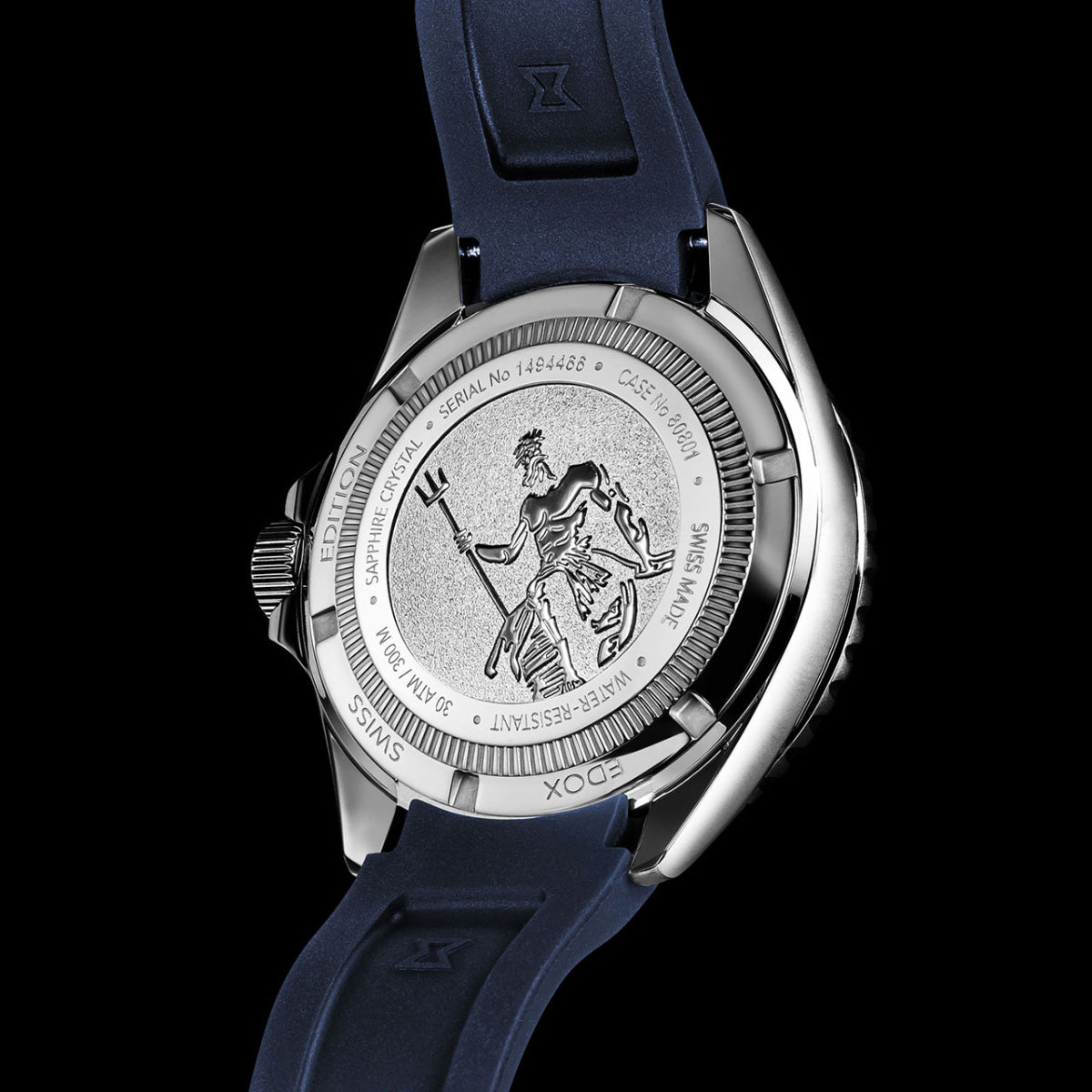 エドックス EDOX ネプチュニアン グランデ リザーブ デイト オートマティック 腕時計 メンズ 自動巻き ダイバーズウォッチ 80801-3BUCA-BUIN NEPTUNIAN【60回分割手数料無料！】